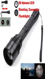 Flashlights Torches Long Range Infrared 10W IR 850nm T50 LED Hunting Light Night Vision Torch 18650 Camping Zoomable294W4525970