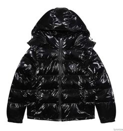 Men's Winter Warm Trapstar London Hoodie Detachable Hooded Down Jacket Black Red Embroidered Letter Coat Lrjz