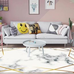 Carpets Nordic Geometric Marble Pattern Carpet Living Room Rug Sofa Coffee Table Mat Bedroom Yoga Pad Rectangular Bedside Blanket