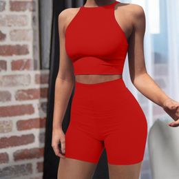 Women's Tracksuits 2023 5-Color European And American Round Neck Sleeveless Suit Nightclub Slim Two-Piece Vest Short Skirt