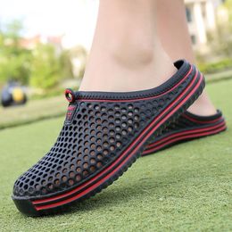 Slippers Men Shoes Beach Casual Men's Unisex Hollow out Couple Sandal Flip Flops Nonslide Male 230410