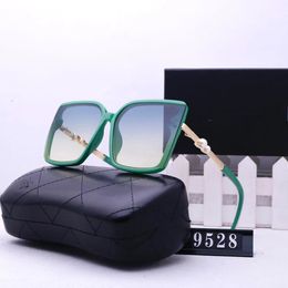 Designer sunglasses women luxury Channel eyeglasses man square trendy womens sunscreen versatile foreign temperament Polarised UV with box sports glasses