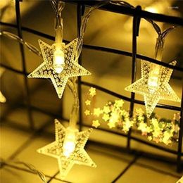 Strings Christmas Tree Star Led String Fairy Light 10Leds Xmas Party Home Wedding Garden Garland Lights Decoration