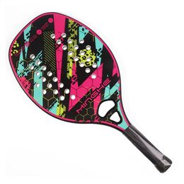 Tennis Rackets CAMEWIN Big promotion Beach tennis racket surface rough carbon fiber belt backpack 231109