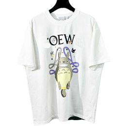 2023 New Women's High quality tshirt Shirt Version Product Luojia Co branded Miyazaki Junmao Sleeve Couple Relaxed Casual T-shirt for Men Women