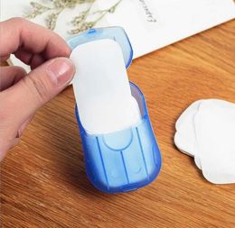 Soaps Travel Portable Anti Dust Disposable Boxed Soap Paper Make Foaming Scented Bath Washing Hands Mini Drop Ship Epack 20/Box 421QHH