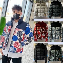 1996 Retro Nuptse Green Camouflage Down Jackets Chinese Style Black Red Paper-cut Northern Warm Coats White Mountain Puffer Jacket Blue Mens Women Embroidered Parka