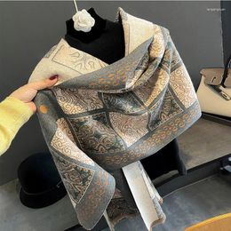 Scarves Ethnic Style Travel Leisure Cashmere Scarf Long Autumn Winter Thick Warm Shawl Neckerchief