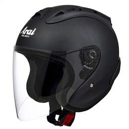 Cycling Helmets Black Half Helmet Summer Season SZ Ram4 Matte black Motorcycle Racing Approved Casco Casque Women and Men 231109