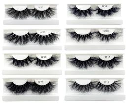 Whole 25mm Super Fluffy Glam Sexy 5d False Mink Eyelashes Full Strip Lashes Faux Cils Vendor 100 Handmade Custom Boxes Packin9490275