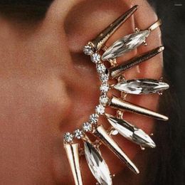 Stud Earrings Fashion Shiny Rhinestone For Women Temperament Single Silver Gold Trend Jewellery Gift Flower