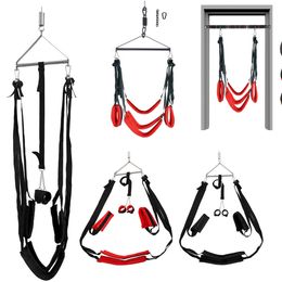 Cockrings BDSM Bondage Set Hanging Door Soft Sex Swing Toys For Woman Men Couple Slave Restraint Erotic Sexual Harness Adult Games Sexshop 230411