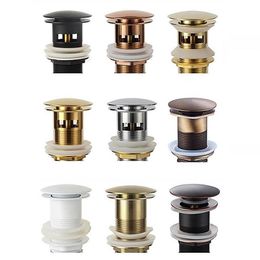 Other Bath & Toilet Supplies Bathroom Basin Sink Up Drain Waste Stopper Faucet Accessories Brass Mablack Chrome Rose Gold Brushed 288f