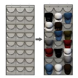Storage Holders Racks Organiser Clear Pockets Protect Hat Door Hanging Holder Hanger Rack for Baseball Caps 230410
