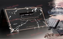 private label eye shadow 20 Colour mix shimmer matte Colour Marbling paper pack box 173g 151312 mirror Non fly powder no logo2449884