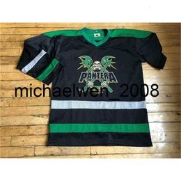 Weng Vintage 1990 CRAZY RARE Pan tera CFH Hockey Jersey Embroidery Stitched Customize any number and name Jerseys