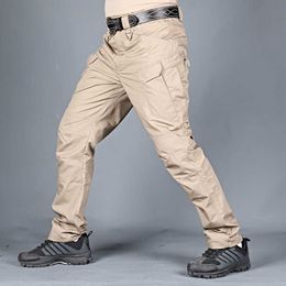 Men's Pants Men's Tactical Pants Outdoor Hiking Waterproof Army Military Camouflage Long Trousers Male Casual Multi Pocket Cargo Pants 6XL W0414