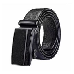 Belts 2023 Luxury Men's Belt Soft Leather Youth Genuine Automatic Buckle Business Casual Fashion Korea Golf