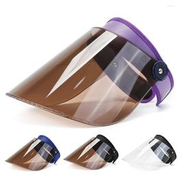 Wide Brim Hats Fashion PVC Travel Cycling Against UV Rays Sun Hat Transparent Protection