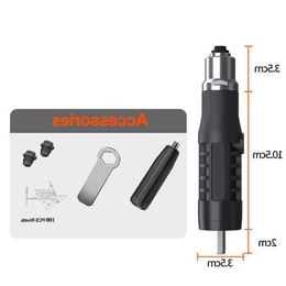 Common Tools Electric Gun Riveting Adapter Cordless Drill Aluminium Rivet Nut Riveter Insert Nail Power Acessories Thnwo