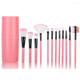 Makeup Brushes 12Pcs Candy Brush Set Make Up For Beginner Powder Foundation Beauty Tools Pink Blush Eyeshadow Concealer Lip Cosmetics