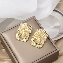 Dangle Earrings VSnow Fantasy Irregular Geometrical Metallic Earring For Women Gold Colour Hollow Wedding Jewellery Accessories