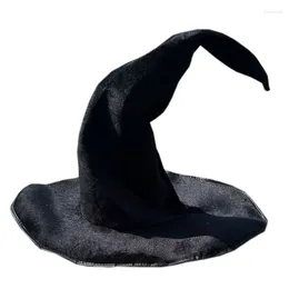 Berets Unisex Halloween Peaked Witch Hat Extended Height Design Wizard Men Women Cosplay Festivals Party Props