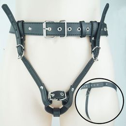 Adult Toys BDSM Chastity Forced Orgasm Belt Vibrator Leather Bondage Strapon Harness Magic Wand Massager Sex Women 230411
