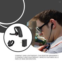 Walkie Talkie Headset Portable Bluetooth-compatible Wireless Rotatable Rechargeable LED Battery Powered Earpiece