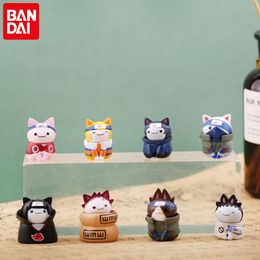 Anime Manga Figure Uzumaki Figures Kakashi Q Version Modle Cat Mini Dolls Desktop Ornaments Kids Toys Gifts 230410