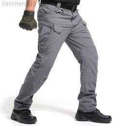 Men's Pants High Quality City Tactical Cargo Pants Men Waterproof Work Cargo Long Pants with Pockets Loose Trousers Many Pockets S-3XL W0411