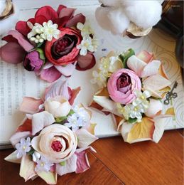 Party Supplies Flower Hair Clip Women Bridal Wedding Accessories Handmade Headband Girls Head Wear Ornaments B1491