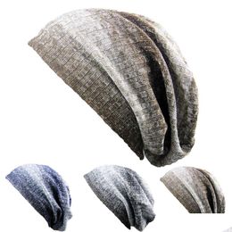 New Dual Color Headscarf Hat Fashion Warmth Er Pile Cap Autumn And Winter Warm Uni Baotou Drop Delivery Dhwzo