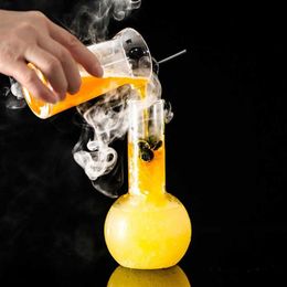 Creative Cocktail Glass Smoked Container Bar Wine Glass Cup Laboratory Glass Measuring Cup Personalized Measuring Bottle X07032499