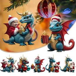 Christmas Decorations Acrylic Dragon Decoration Tree Supplies Interesting Pendant Gift 231110