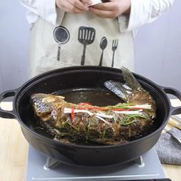 Pans Time Limited Cast Iron Pan Uncoated Non Stick Household Pancake Fried Steak Rice Thickened Universal Stove Cookware Kitchen