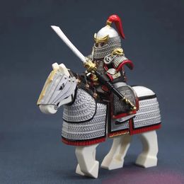 Blocks Ancient Chinese Style General Cavalry Infantry Props Weapons Set For Mini Dolls Figures Building Blocks Brick Toy Christmas Gift 231110