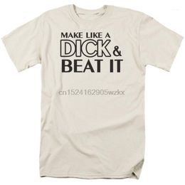 Men's T Shirts AND BEAT IT Humorous Adult T-Shirt All Sizes