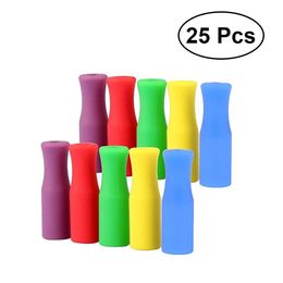 Disposable Cups Straws 25 Pcs Steel Sts Er St Tips Ers Practical Food Grade Nontoxic Safe Heatresistant Soft Sile Stainless Drop D Dhrid