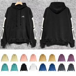 10A High Quality Designer Hand-bone Letter Print Multi-color Long-sleeved Hoodie Street Loose Pure Cotton Hoodie for Men and Women