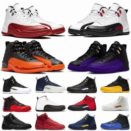 JUMPMAN 12 12s Mens Basketball Shoes Twist Ovo White FIBA Hyper Royal University The Master Taxi Dark Concord Flu Game Utility Roy TraL