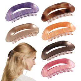 Korean Hair Clips for Women Large 8.5 Cm Hair Claws Elegant Colourful Geometric Shape Hair Clip Girls Hair Accessories Claw Clip