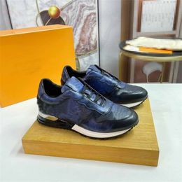 Luxury designer Casual Shoes New Men's Runaway Sneaker Eclipse Shoes best quality leather Black Run Away Blue Translucent Sneaker Mens Size With Box