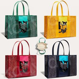 Fashion Villette Mm Tote Bag Designer Women Men Large Capacity Leather Handbag Beach Red Yellow Green Blue Casual Totes Shoulder Shopping Bags