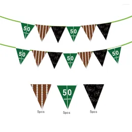 Party Decoration Yi Birthday Banners Backdrops Football Theme Hanging Bunting For Kids BA122