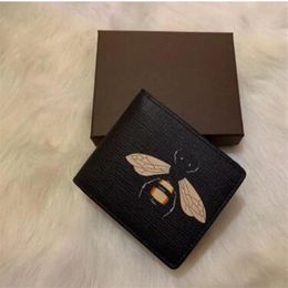 Designer Men Wallet Card Holders Luxury Good Quality Leather Fold Purses Sir Bag Separate Wallets295z