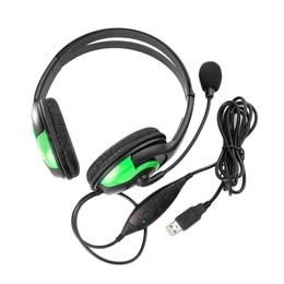 Freeshipping Hot New Wired Stereo Headset Headphone Earphone Microphone For Sony PS3 PS 3 Gaming PC Chat with microphone Wvdsw