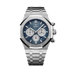 Watch Men's stainless steel watch multi-function time zone display business negotiation deep waterproof fast logistics