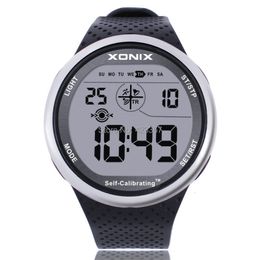 Wristwatches Mens Sports Watches Self Calibrating Digital Watch Waterproof 100m Multifunctional Swim Diver Outdoor Wristwatch 230410