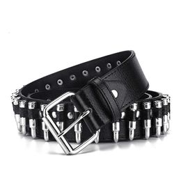 Wholesale European And American Halloween Personalized Black Hip Hop Fashion Punk Bullet Belt